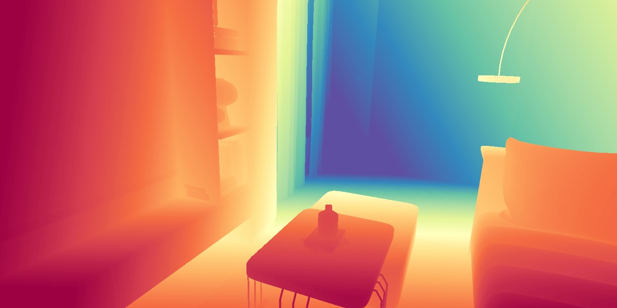 Metric depth map